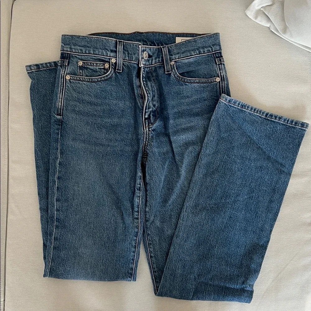 AYR Deep Blue Straight Jeans - Picture 1 of 14